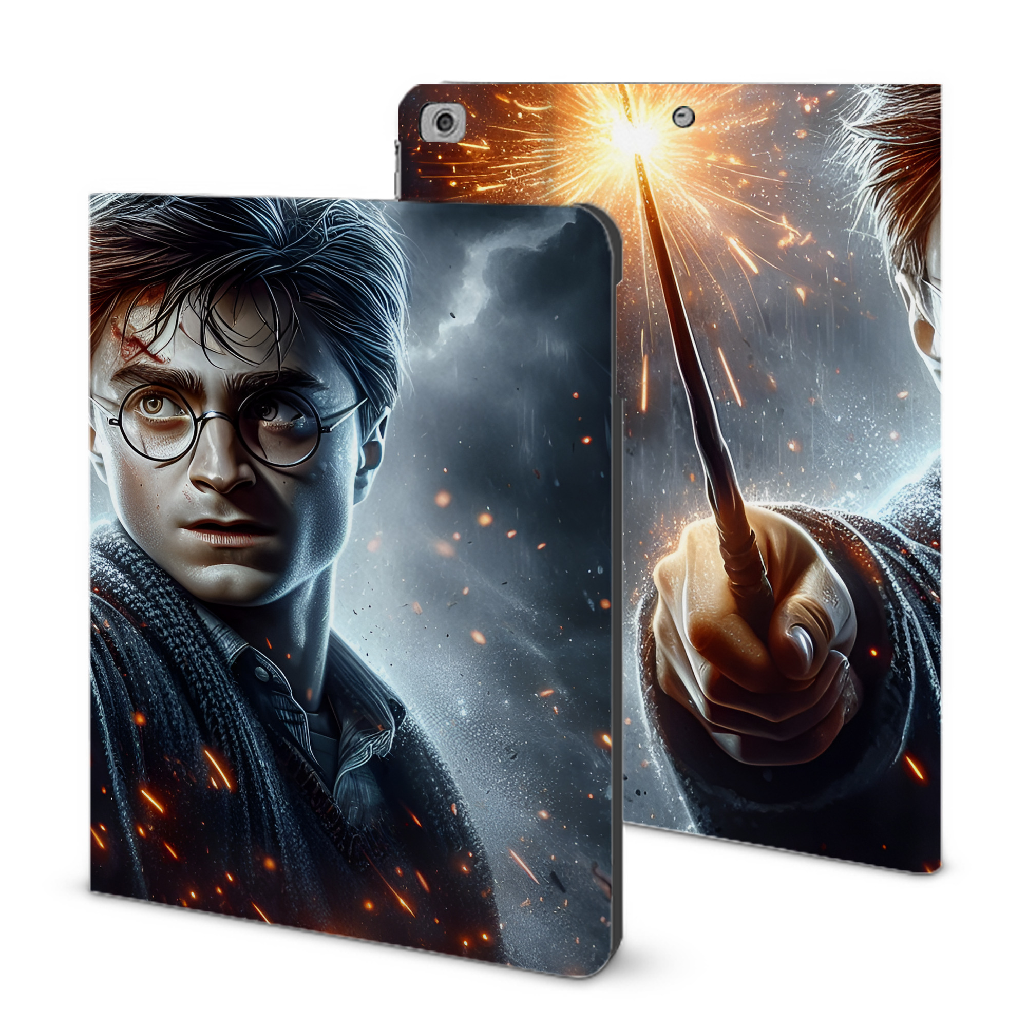 （画像用） Harry Potter ハリー・ポッターシリーズ IPad ケース ブック型 PUレザー TPU 耐衝撃 軽量 薄型 ペン収納なし 全面保護 IPad 各モデル対応